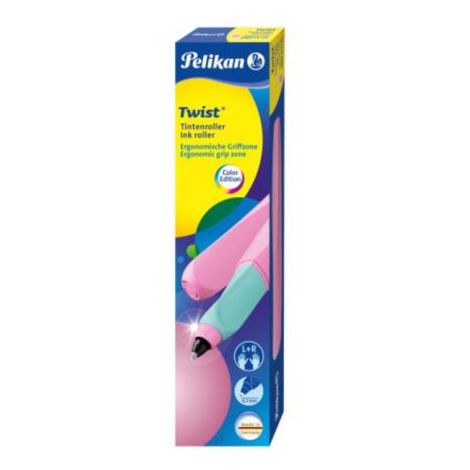 Pióro kulkowe Pelikan Twist Różowo-błękitne - 4